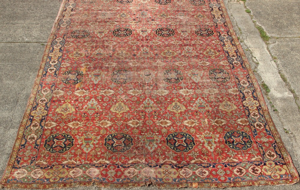 18th Century 'Golden Triangle' Carpet View II