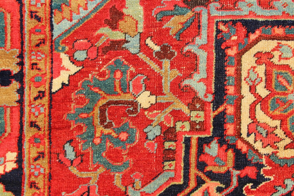 310 x 411cm Antique Heriz Carpet View IX