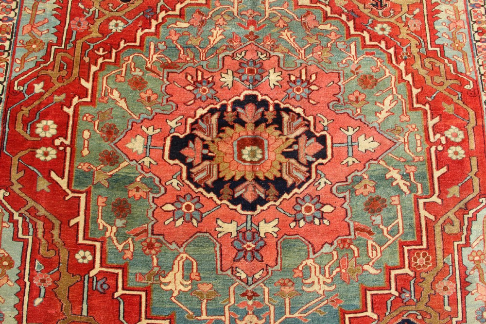 241 x 291cm Antique Serapi Heriz Carpet View XIII