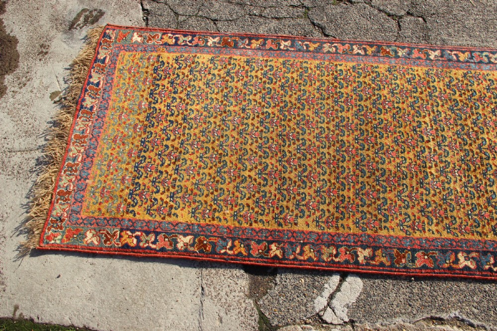 76 x 548cm Very Long And Narrow Antique Kurdish Runner View V