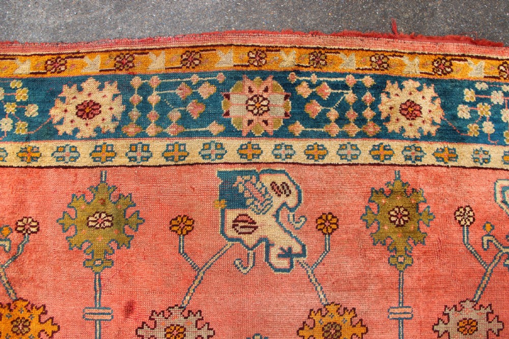 264 x 316cm Antique Oushak or Ushak Carpet View VIII