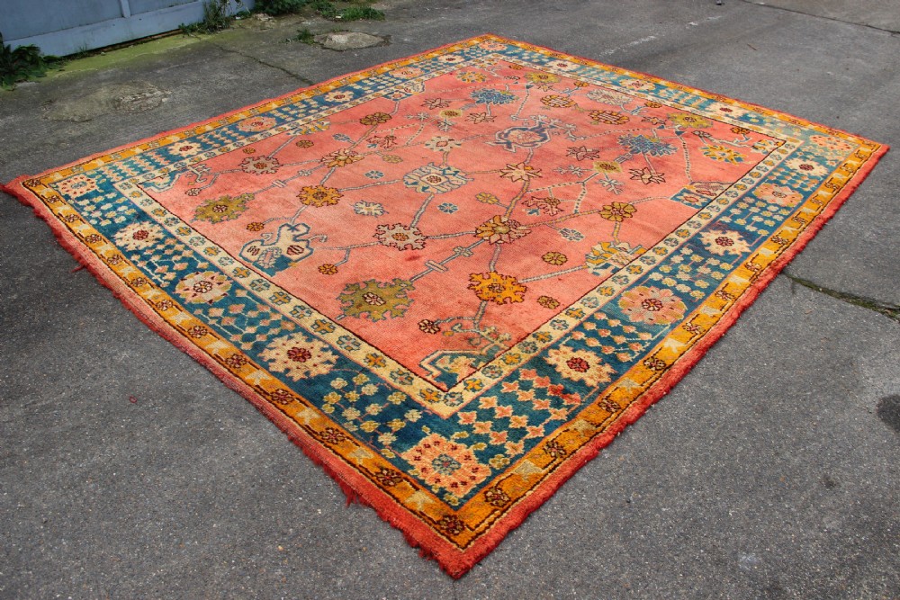 264 x 316cm Antique Oushak or Ushak Carpet View XV