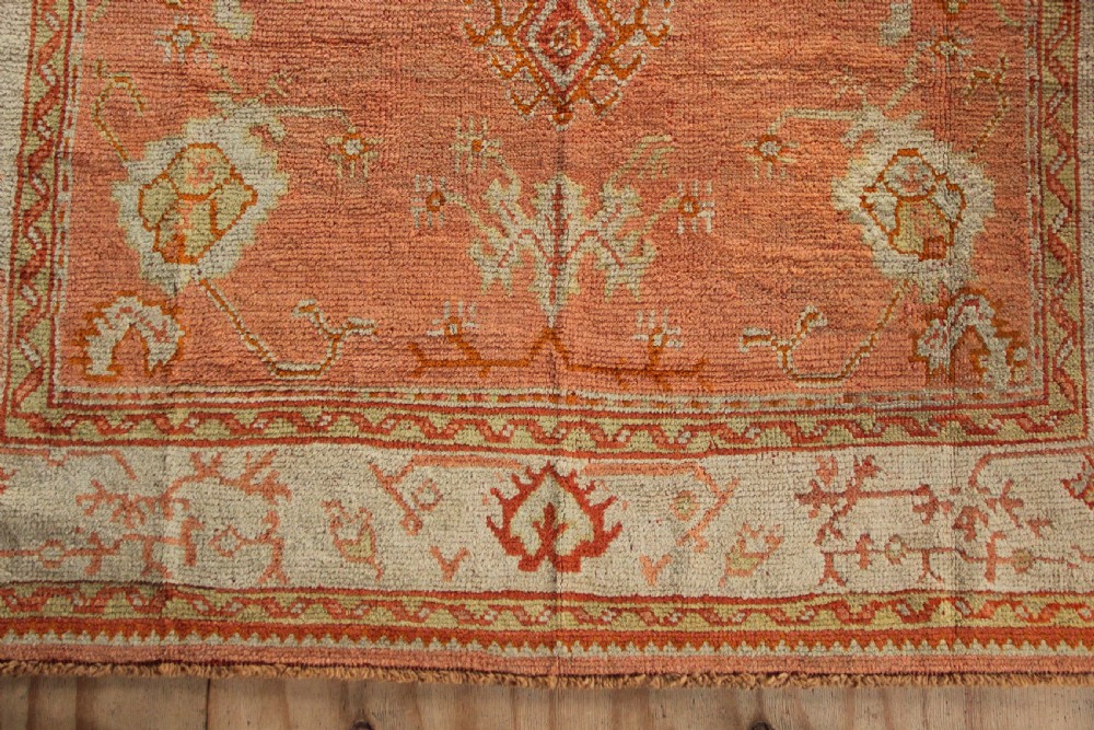 220 x 287cm Antique Oushak or Ushak Rug View III