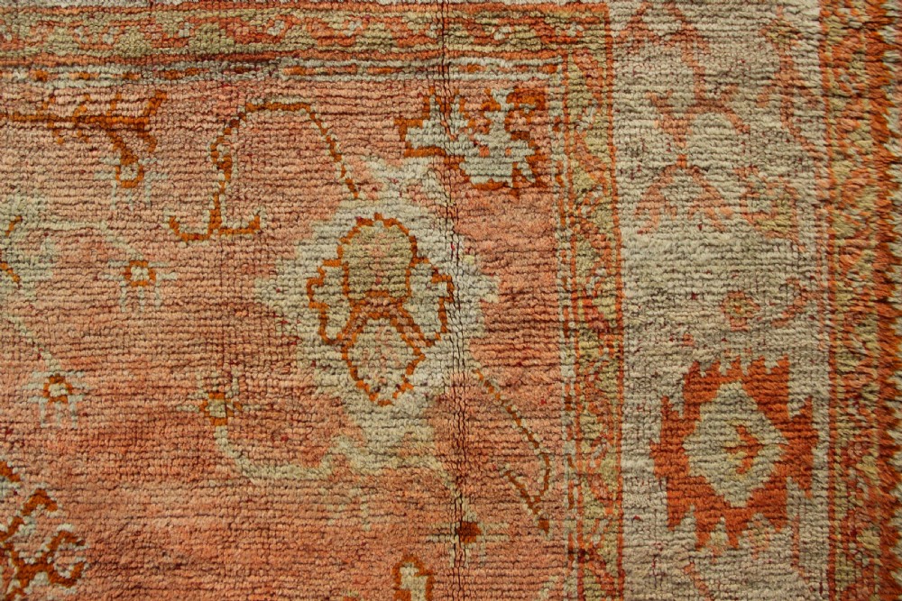 220 x 287cm Antique Oushak or Ushak Rug View V