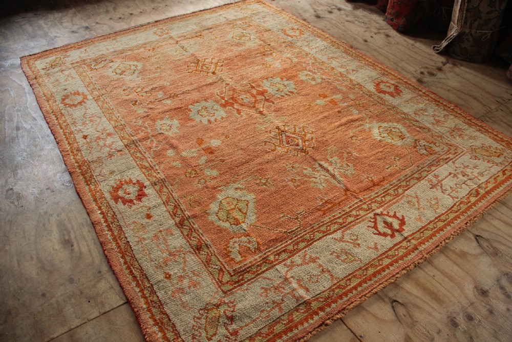 220 x 287cm Antique Oushak or Ushak Rug View VIII