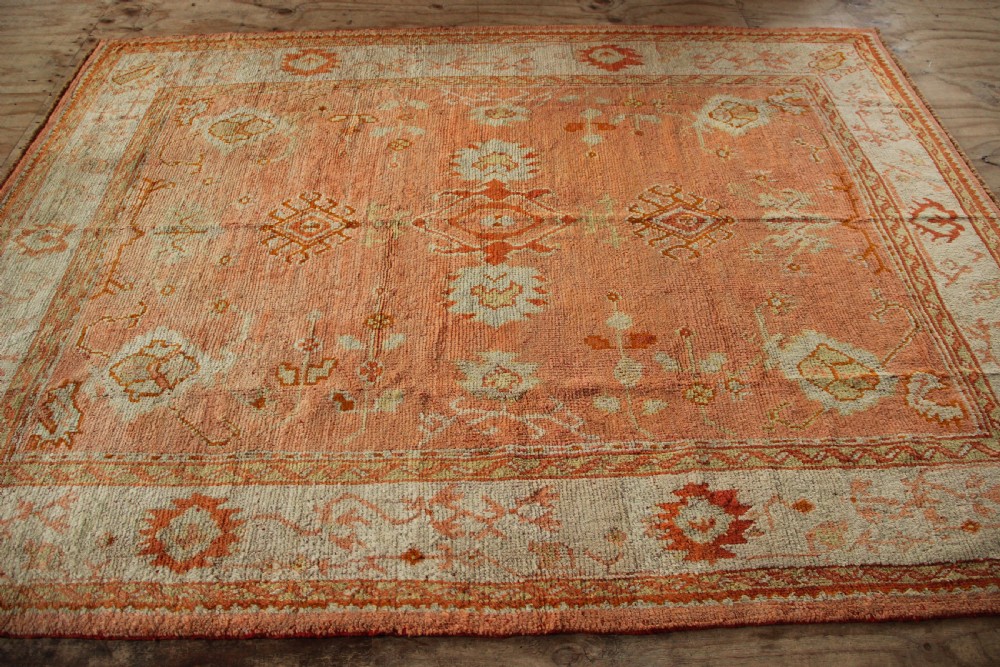 220 x 287cm Antique Oushak or Ushak Rug View IX