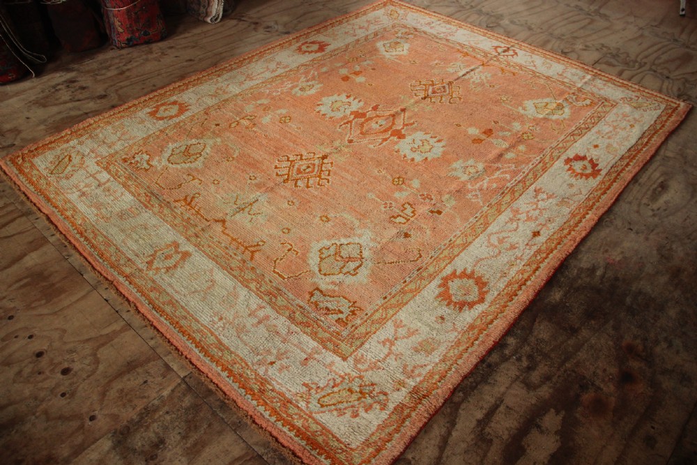 220 x 287cm Antique Oushak or Ushak Rug View X