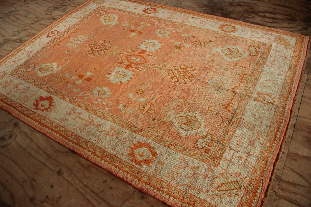220 x 287cm Antique Oushak or Ushak Rug View XII