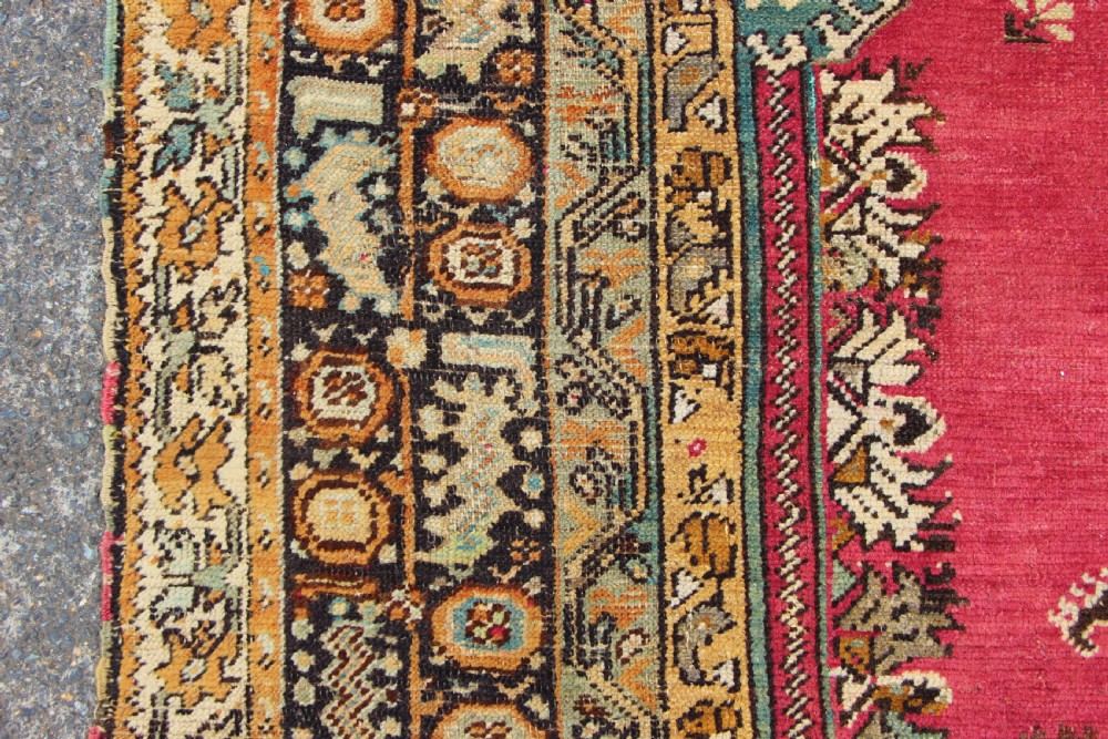 135 x 278 Antique Ghiordes Rug View V
