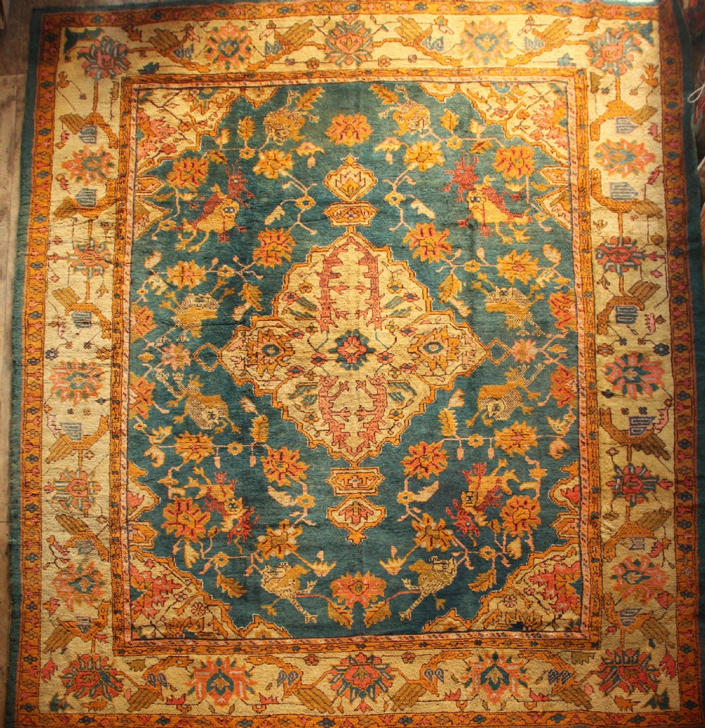 349 x 392cm Antique Oushak or Ushak Carpet