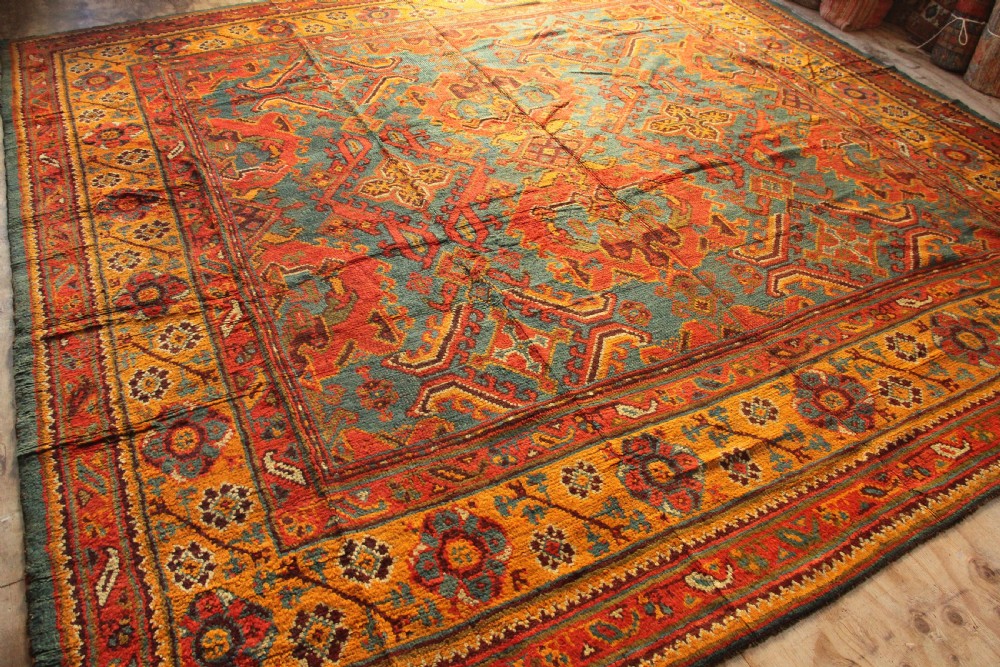 324 x 315cm Antique Oushak or Ushak Carpet View VI
