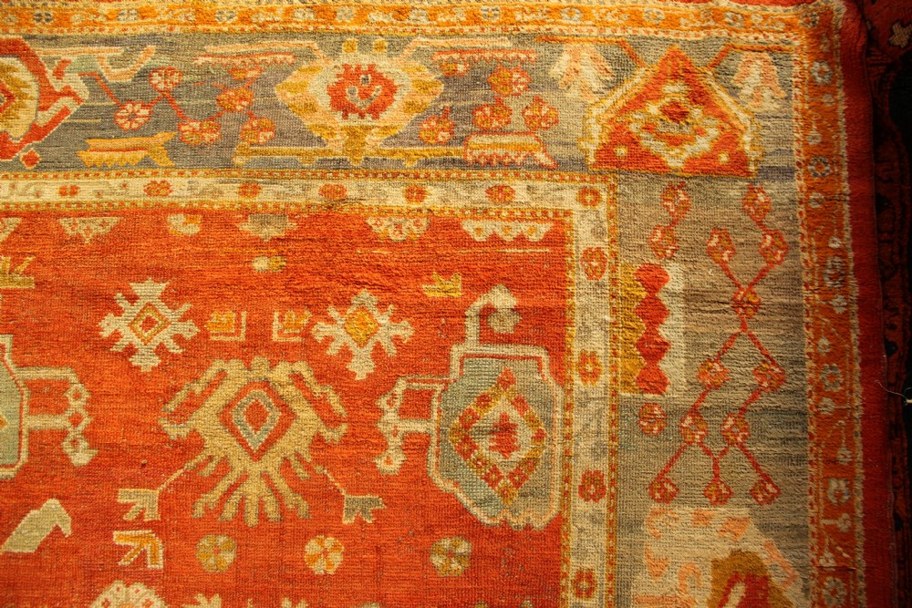 306 x 371cm Antique Oushak or Ushak Carpet View VI