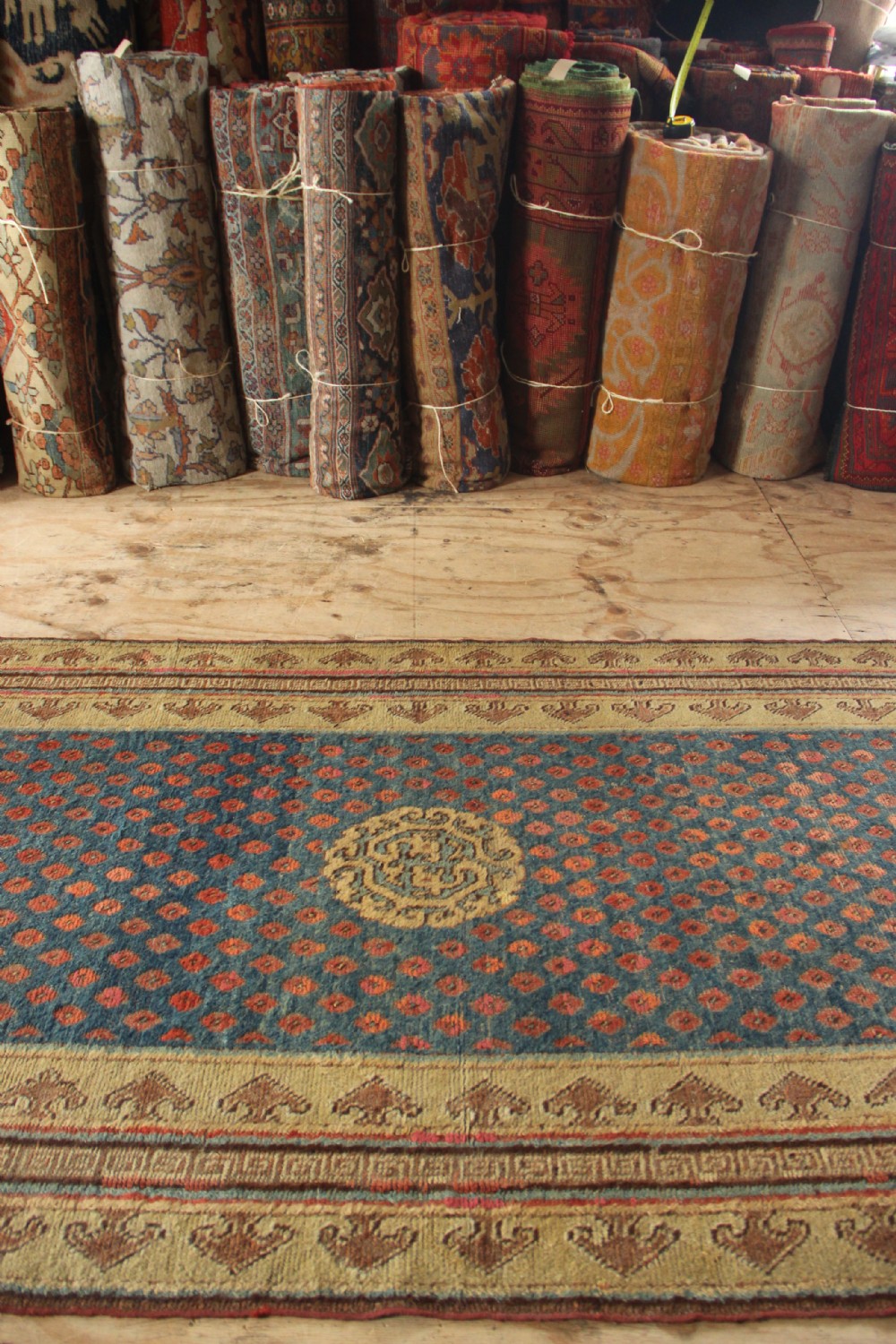 151 x 336cm 18th Century Khotan Carpet View III