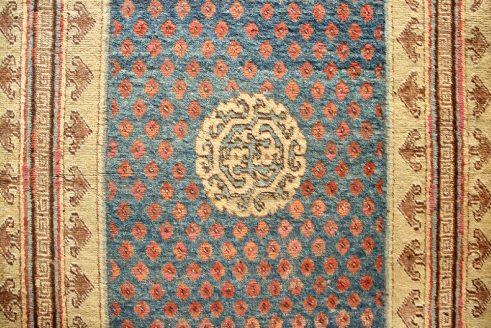151 x 336cm 18th Century Khotan Carpet View VI