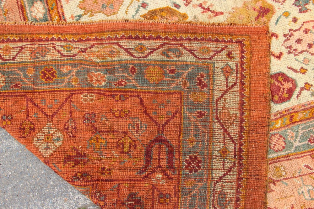380 x 504cm Antique Oushak or Ushak Carpet View VI