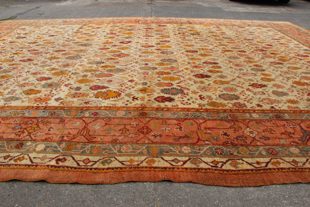380 x 504cm Antique Oushak or Ushak Carpet View IX