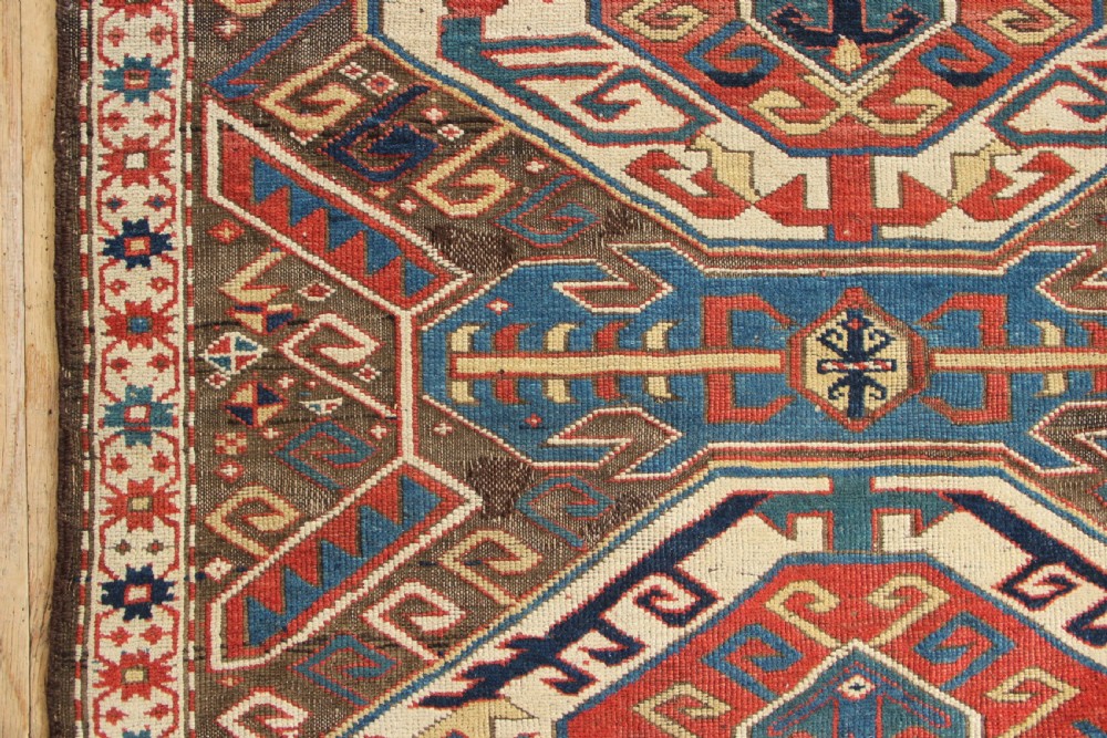 128 x 282cm Antique Lenkoran carpet, The Caucasus View V