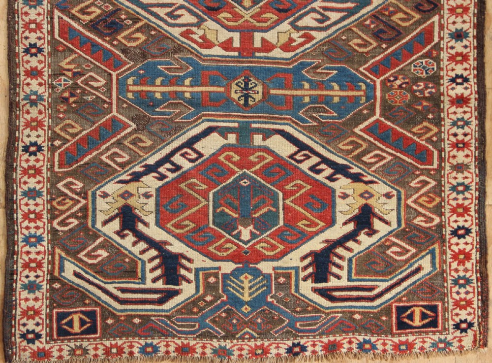 128 x 282cm Antique Lenkoran carpet, The Caucasus View IX