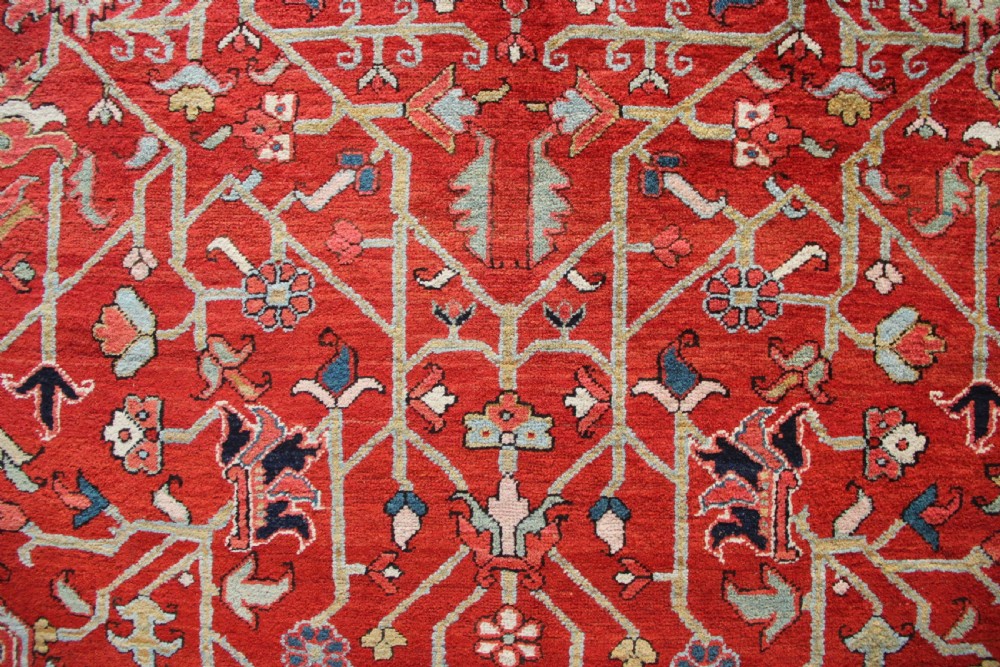 290 x 444cm Antique Fine Heriz Carpet View III