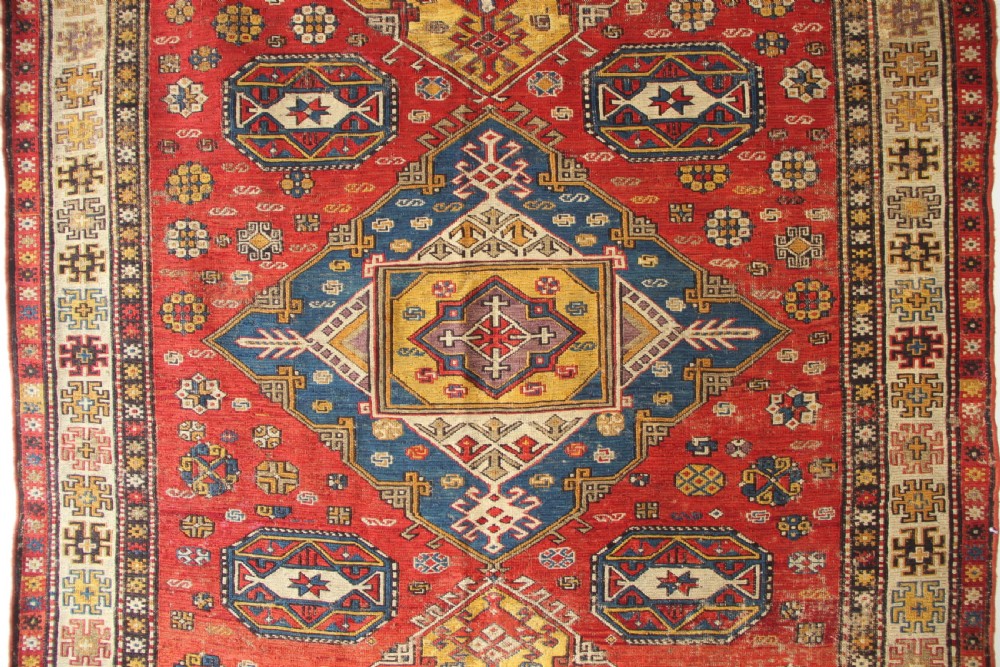 164 x 262cm Antique Caucasian Soumac Carpet View II