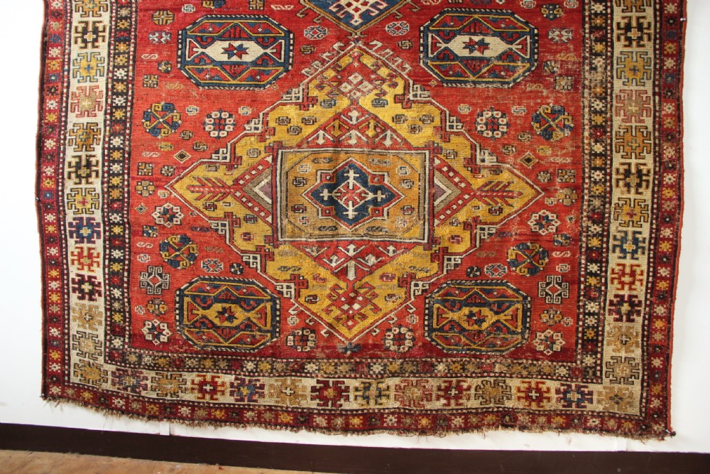 164 x 262cm Antique Caucasian Soumac Carpet View IV