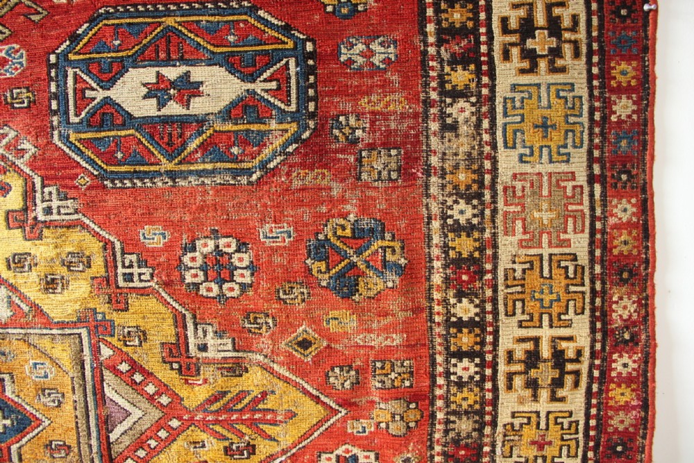164 x 262cm Antique Caucasian Soumac Carpet View V