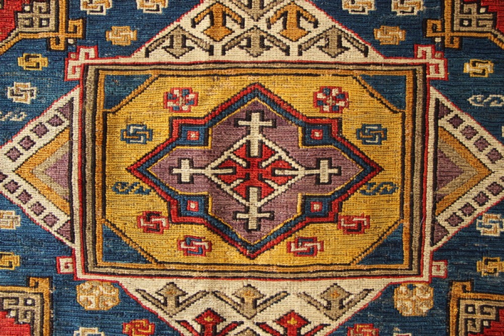 164 x 262cm Antique Caucasian Soumac Carpet View VI