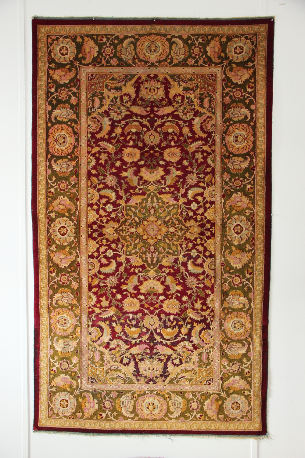 122 x 213 Extremely Fine Antique Amritsar Rug North India