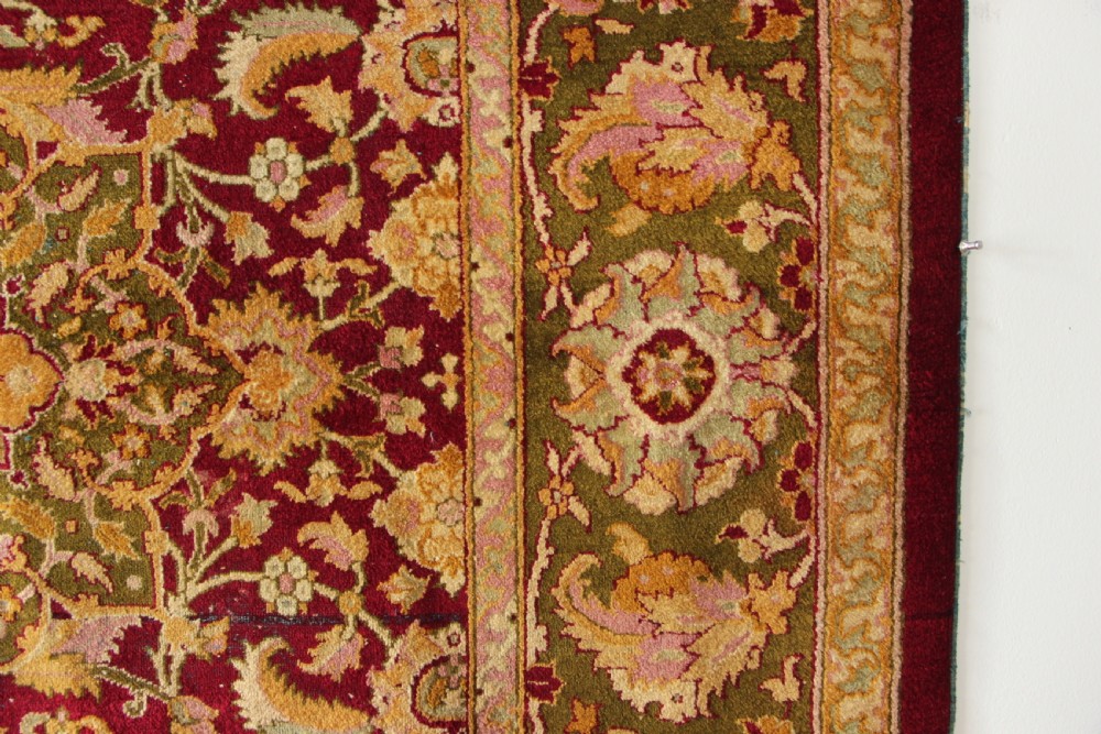 122 x 213 Extremely Fine Antique Amritsar Rug North India View VII