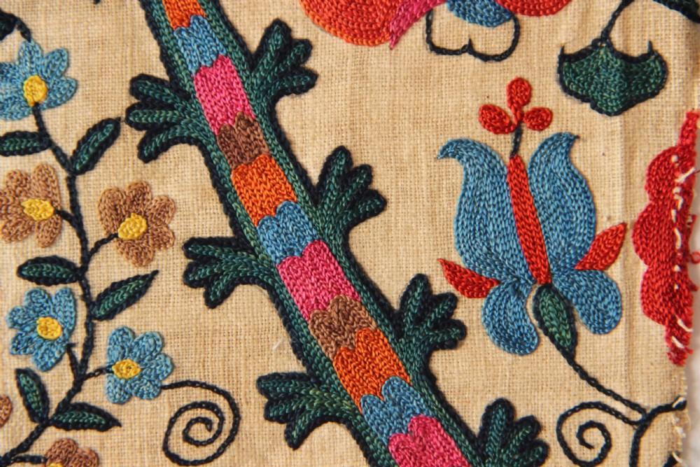 31 x 92cm Early Nurata Suzani embroidery View V