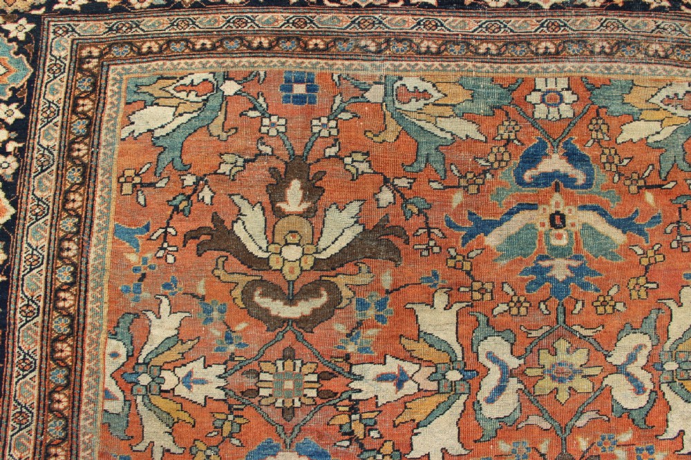 318 x 407cm Fine Antique Mahal Carpet View III