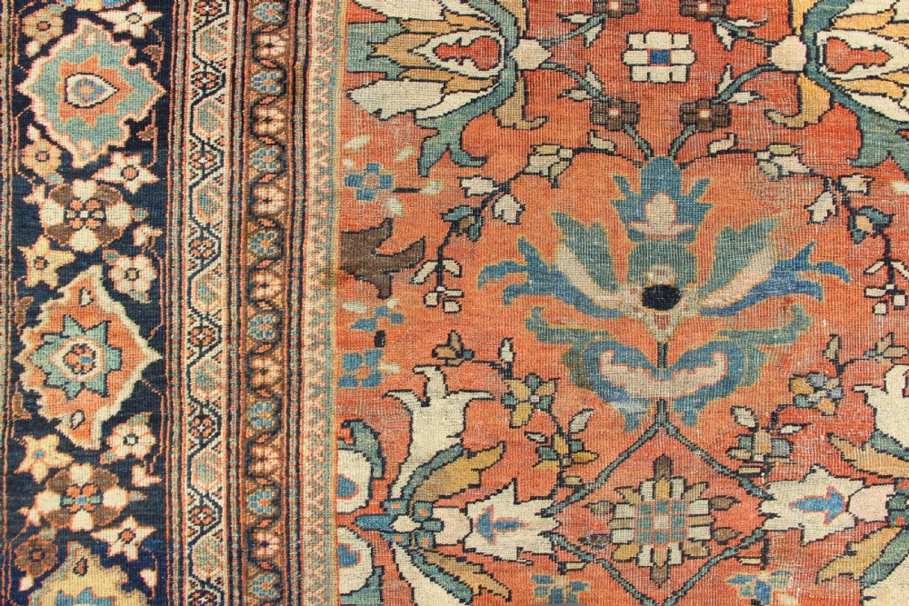 318 x 407cm Fine Antique Mahal Carpet View IV