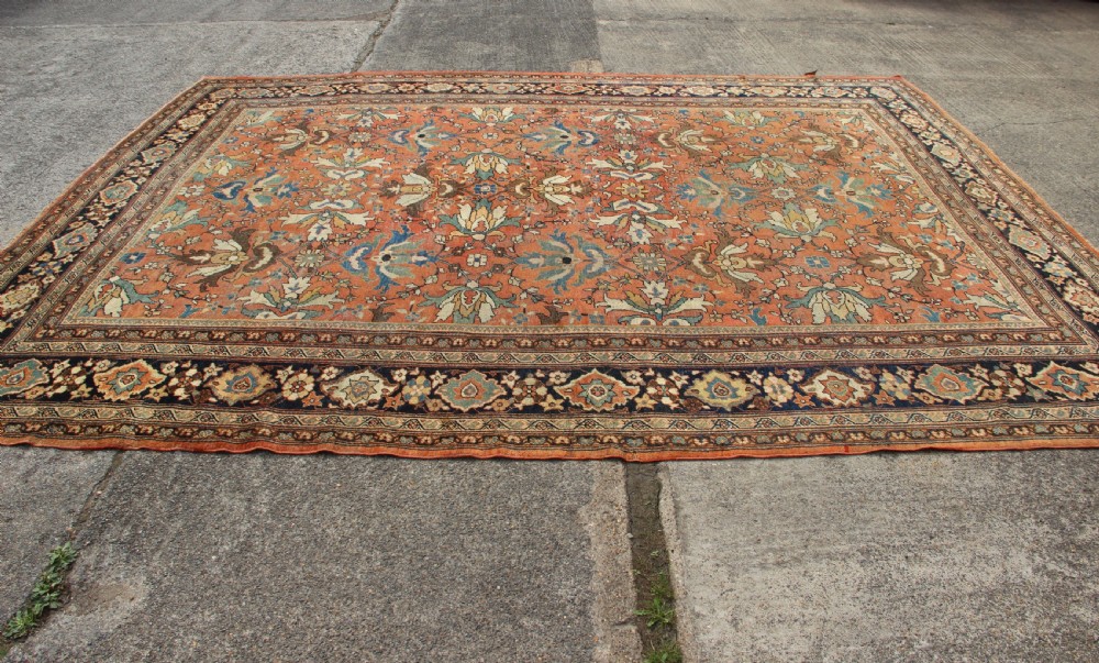 318 x 407cm Fine Antique Mahal Carpet View XI