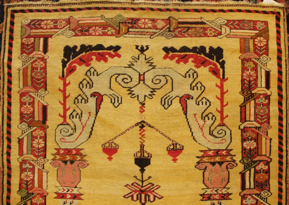 112 x 191cm Antique Kirsehir Prayer Rug View III