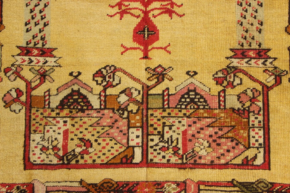 112 x 191cm Antique Kirsehir Prayer Rug View VI