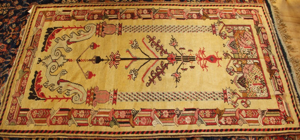 112 x 191cm Antique Kirsehir Prayer Rug View VIII