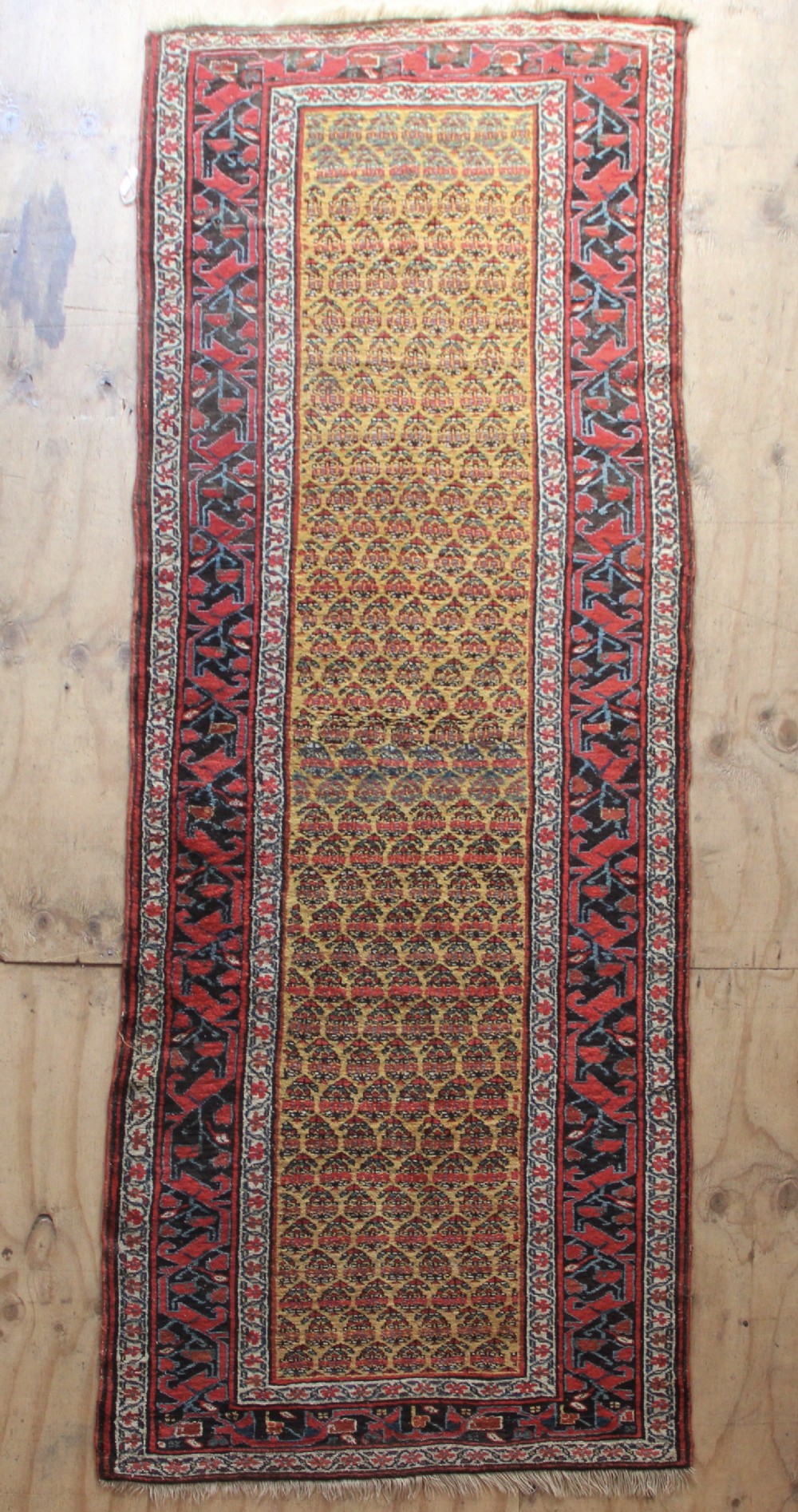 119 x 328cm Antique Kurdish Bidjar Runner