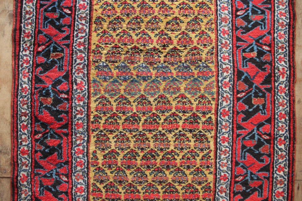 119 x 328cm Antique Kurdish Bidjar Runner View III