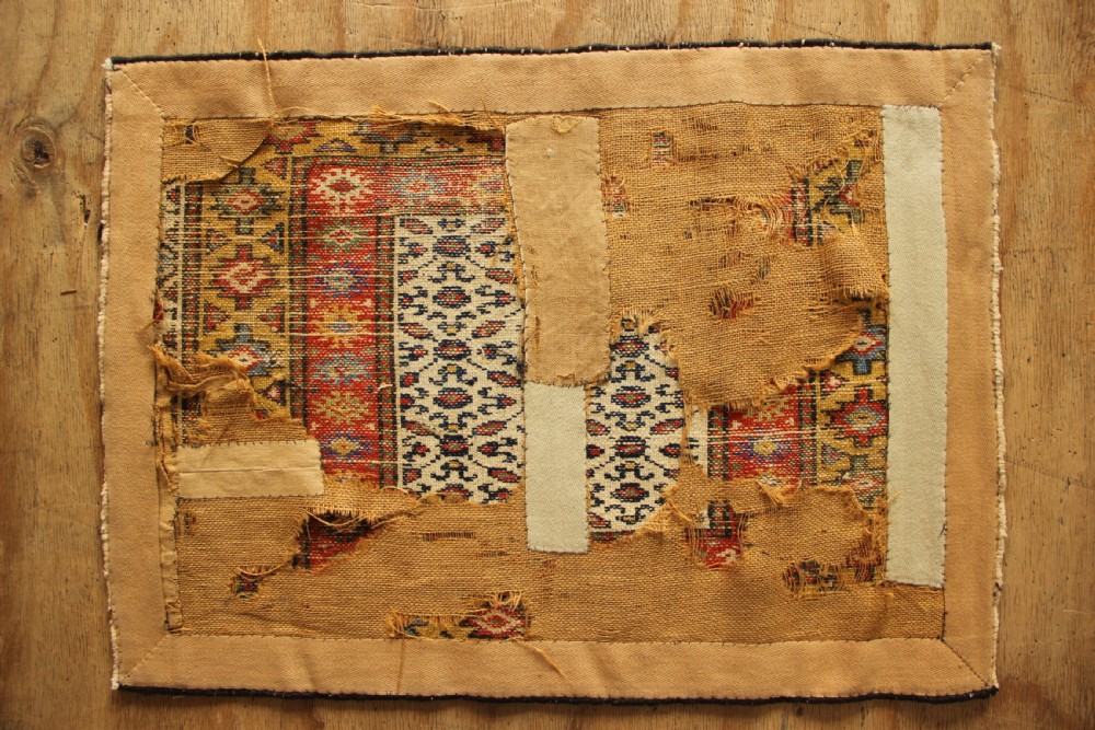 72 x 53cm Antique Hamadan Mat View III