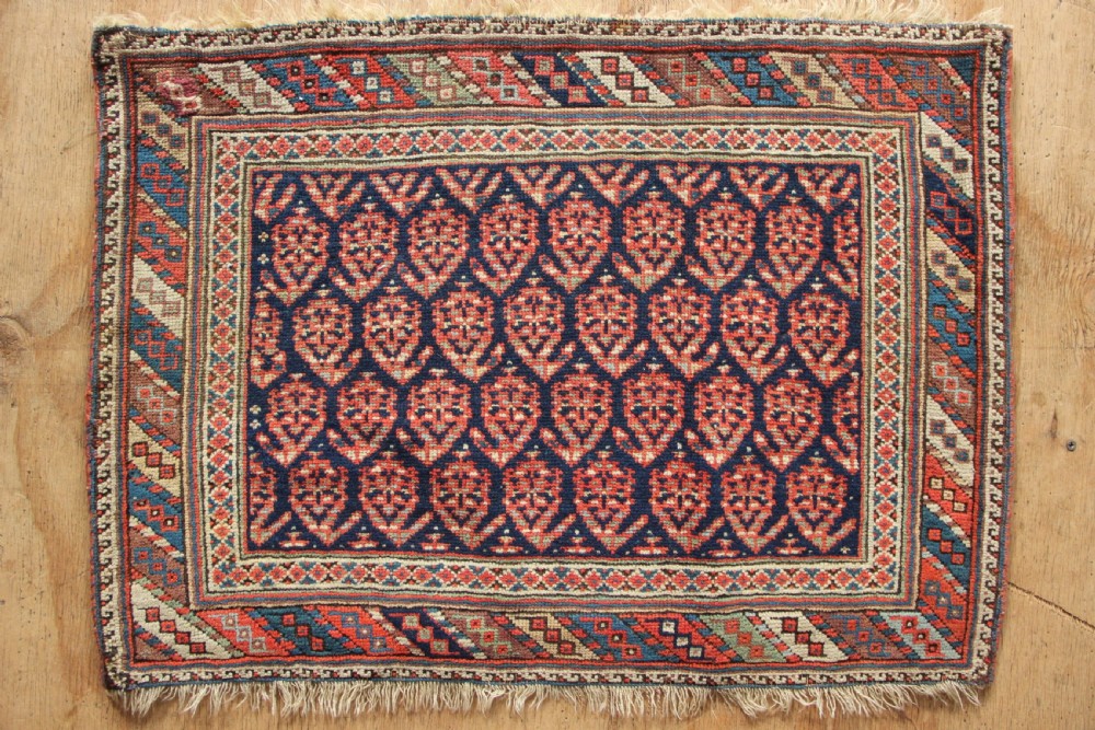 78 x 56cm Fine Antique Afshar Saddlebag Face