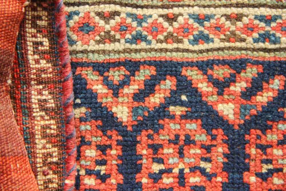 78 x 56cm Fine Antique Afshar Saddlebag Face View VI