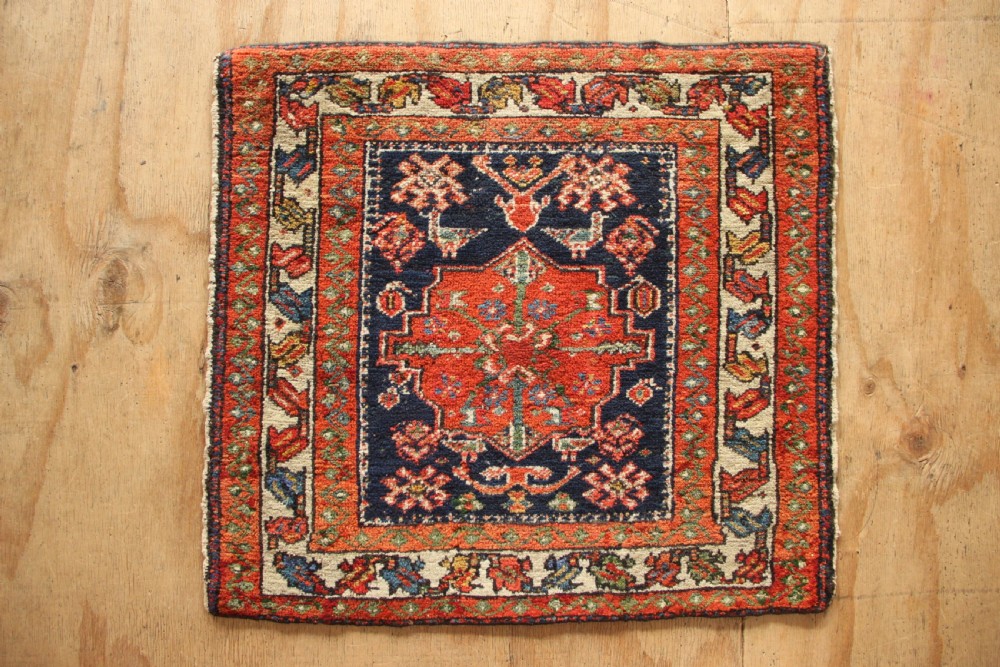 71 x 65cm Antique Fine Karadja Mat