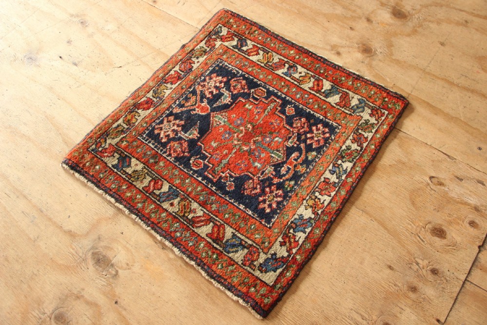 71 x 65cm Antique Fine Karadja Mat View V