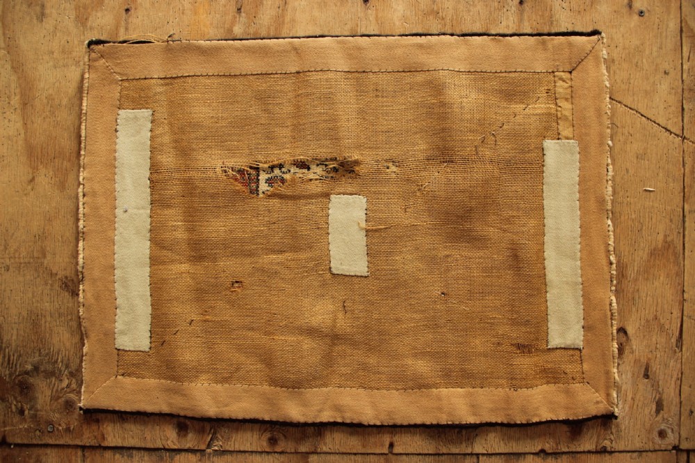 72 x 53cm Antique Fine Hamadan Mat View III