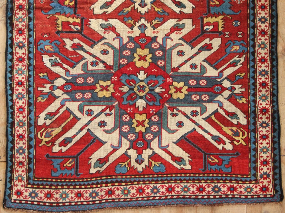 127 x 199cm Antique 'Eagle' Kazak Rug View II