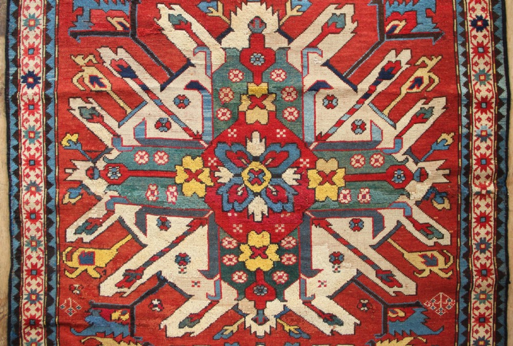 127 x 199cm Antique 'Eagle' Kazak Rug View III