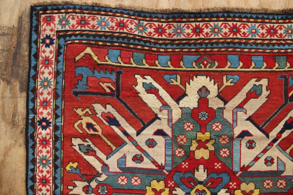 127 x 199cm Antique 'Eagle' Kazak Rug View V