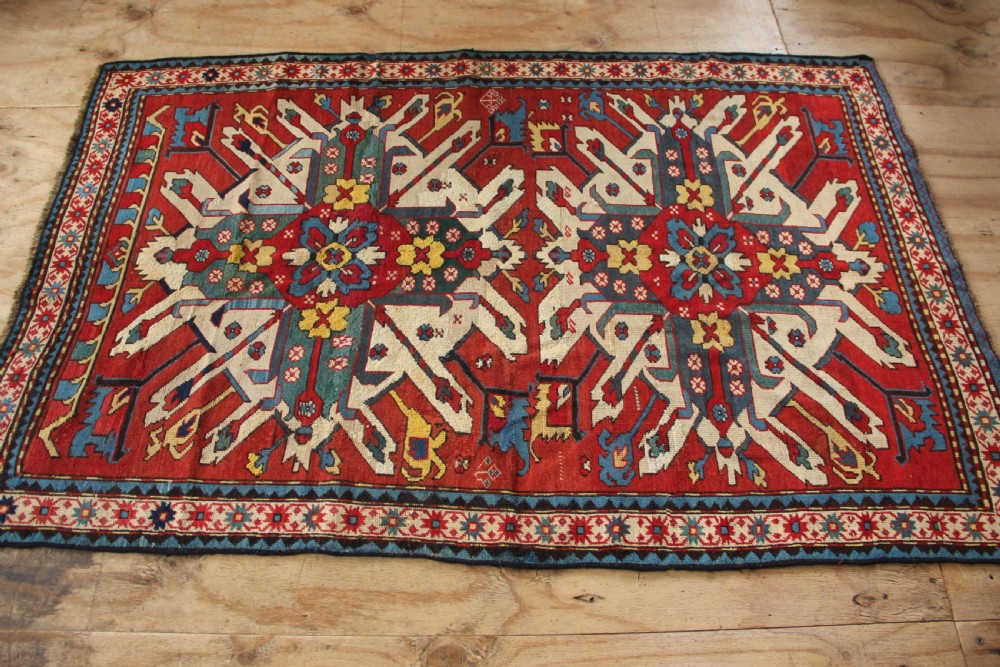 127 x 199cm Antique 'Eagle' Kazak Rug View VI