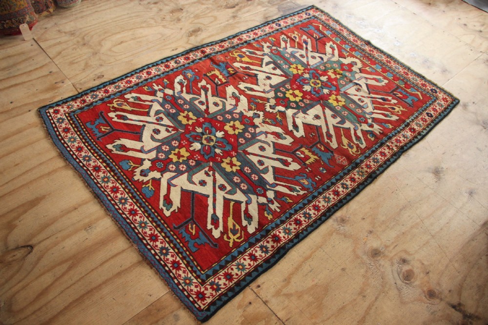 127 x 199cm Antique 'Eagle' Kazak Rug View VII