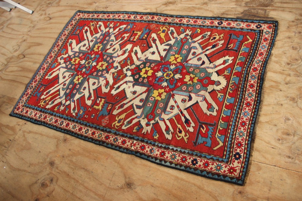 127 x 199cm Antique 'Eagle' Kazak Rug View VIII